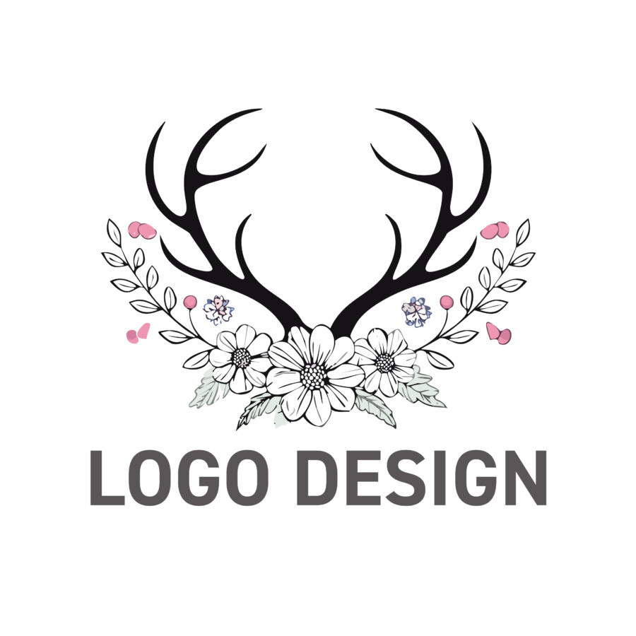 自然の力強さと優雅さを融合させた、ボタニカルなロゴデザイン