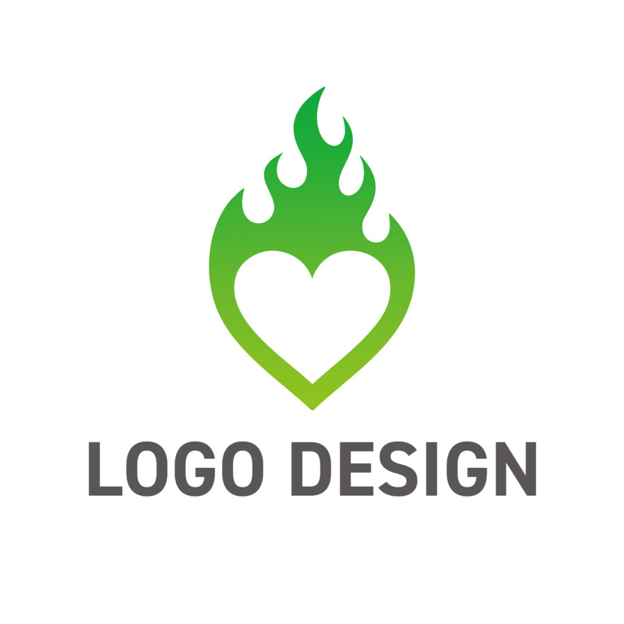 心に火を灯す、暖かなコミュニケーションを象徴するロゴデザイン