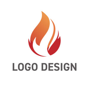 内なる情熱が芽吹く、洗練された炎のロゴデザイン