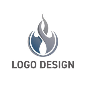 躍動する炎と調和を象徴する、モダンなロゴデザイン