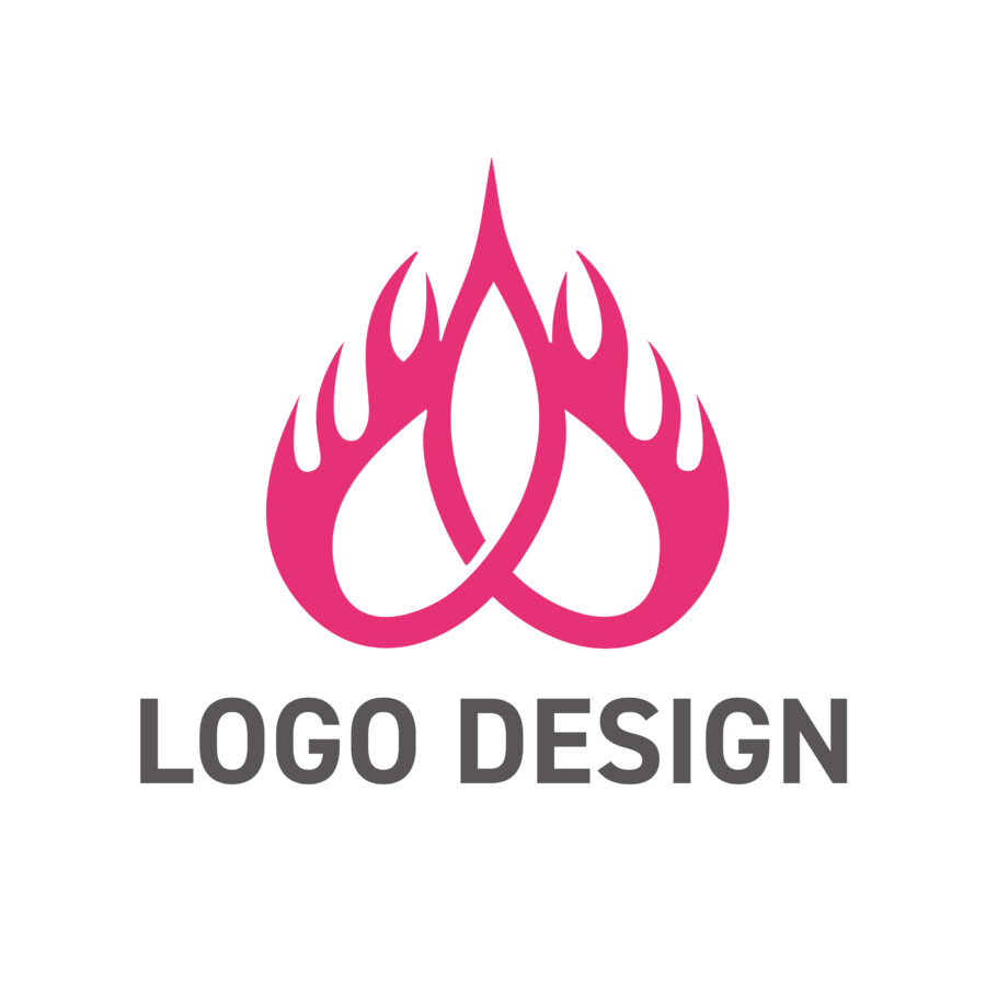 力強さと優しさを両立させた、ダイナミックな炎のロゴデザイン