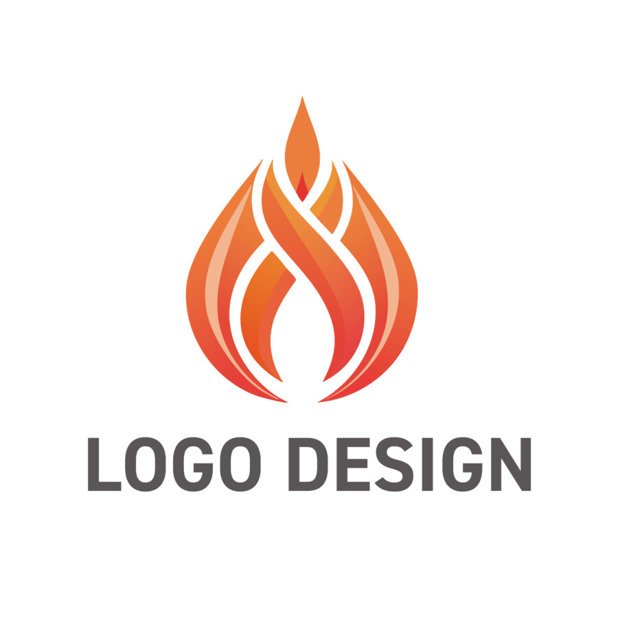 温かな繋がりと情熱を編み込んだ、炎のロゴデザイン