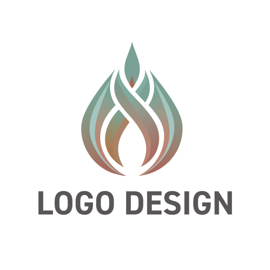 温かな繋がりと情熱を編み込んだ、炎のロゴデザイン