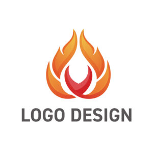 中心的な価値を守り育む、生命力あふれる炎のロゴデザイン