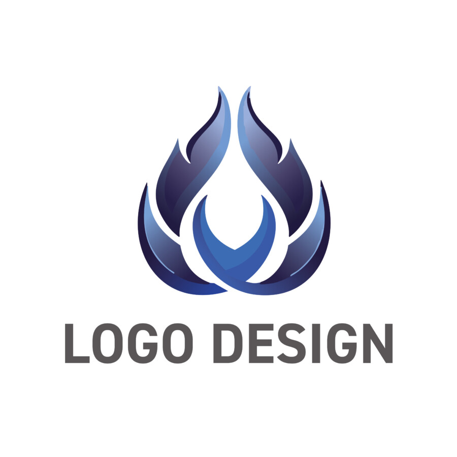 中心的な価値を守り育む、生命力あふれる炎のロゴデザイン