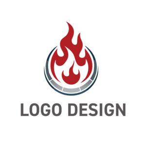 情熱的な炎と精緻な技術が融合した、パワフルなロゴデザイン