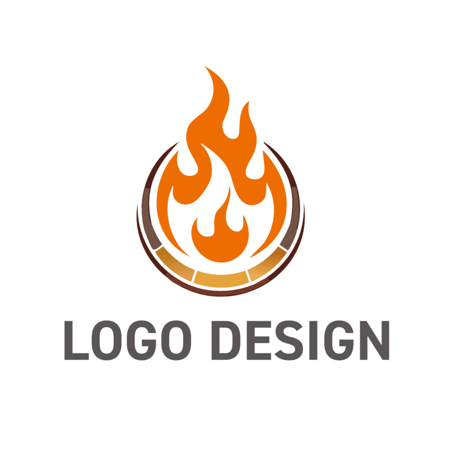 情熱的な炎と精緻な技術が融合した、パワフルなロゴデザイン