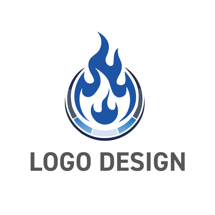 情熱的な炎と精緻な技術が融合した、パワフルなロゴデザイン