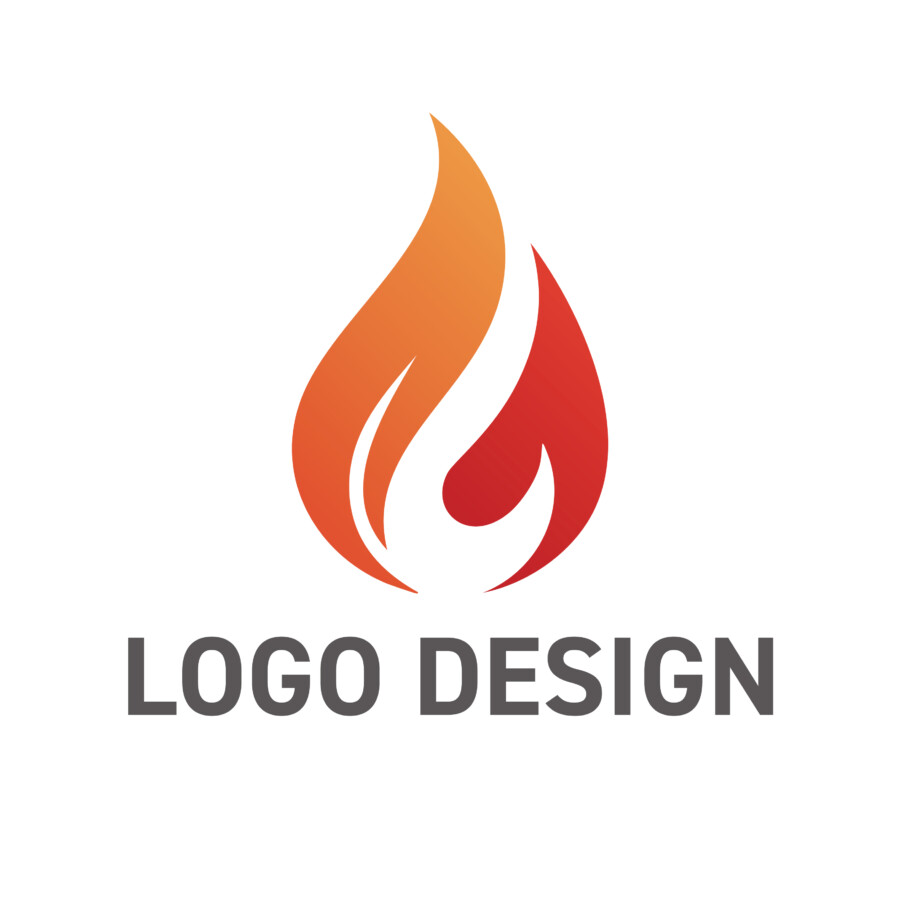 情熱を灯す、炎のロゴデザイン