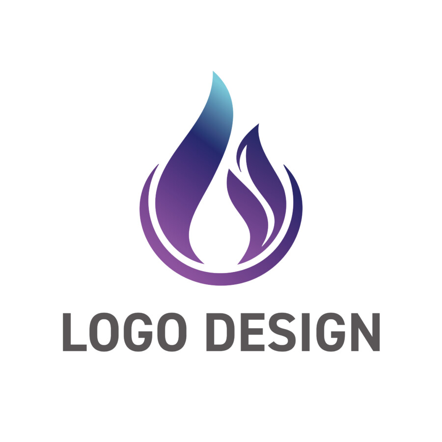 温かみと安心感を伝える炎のロゴデザイン
