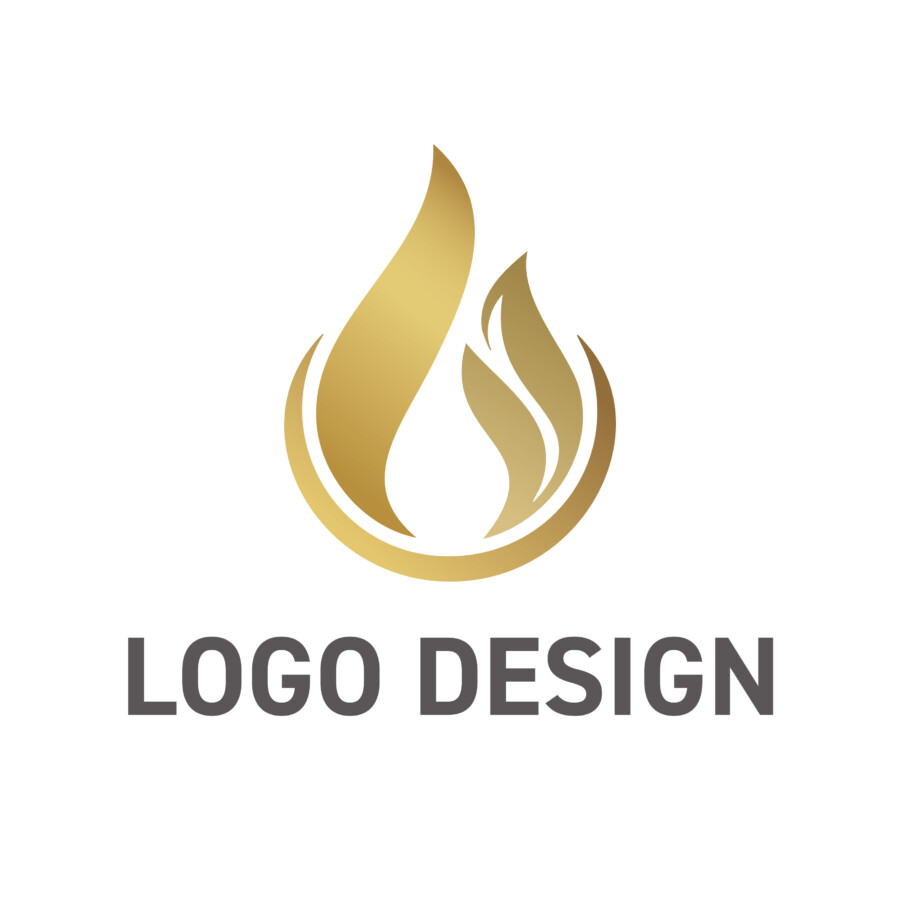 温かみと安心感を伝える炎のロゴデザイン