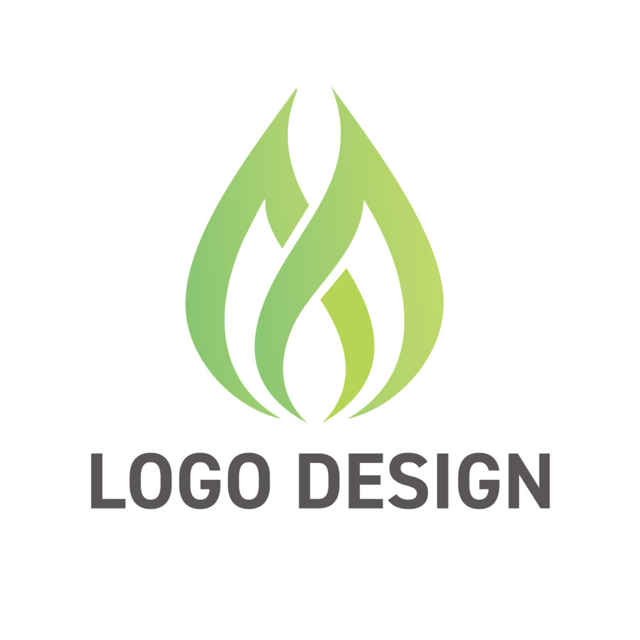 優しさと情熱が交差する、M字の炎のロゴデザイン