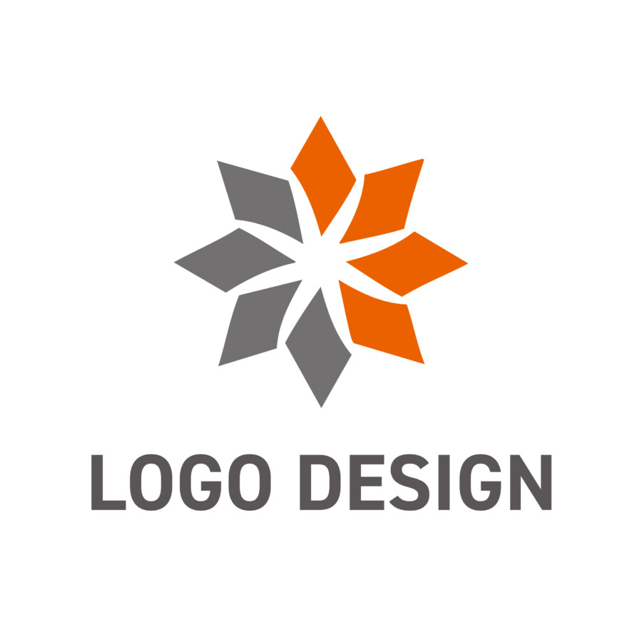 異なる二つの力が調和する、変化と成長のロゴデザイン