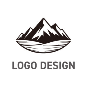 雄大な自然の恵みを象徴する、静寂と風格のロゴデザイン