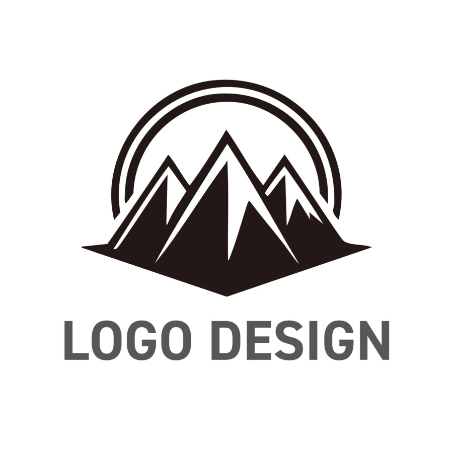 力強さと格式を兼ね備えた、エンブレムスタイルのロゴデザイン