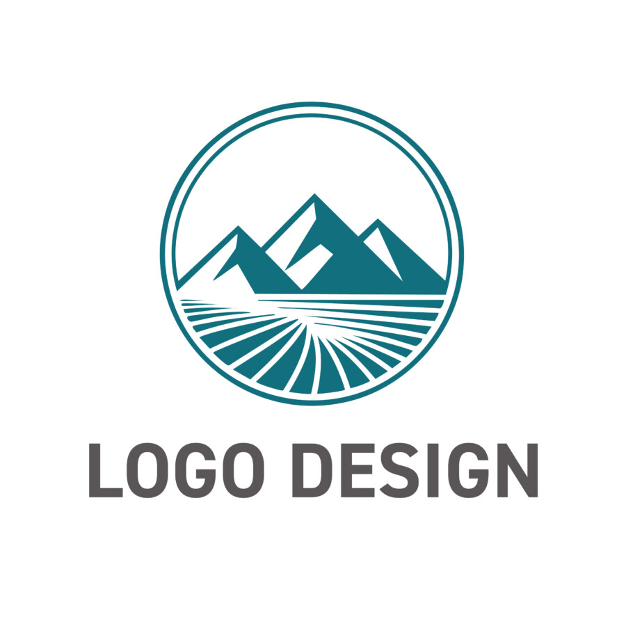 雄大な自然と実りの象徴を込めた、洗練されたロゴデザイン