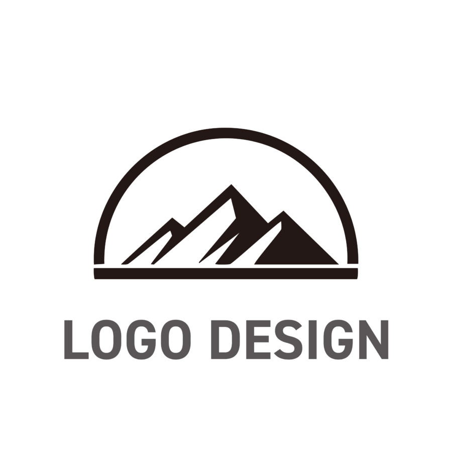 揺るぎない安定感と未来への展望を感じさせるアーチ型ロゴデザイン