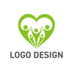 人々の笑顔が育む、ハートフルなコミュニティのロゴデザイン