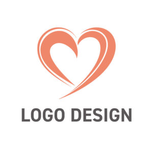 心の躍動を描く、しなやかで優雅なハートロゴデザイン