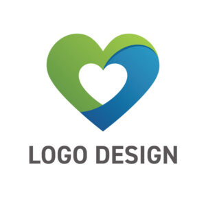 自然との調和が育む、生命力あふれるハートロゴデザイン