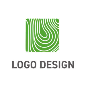 大地のエネルギーと生命の躍動を感じさせる、緑豊かなロゴデザイン