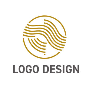 しなやかな曲線が織りなす豊かさと伝統の円形ロゴデザイン