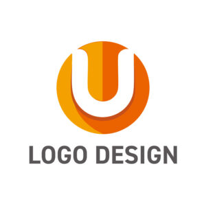 あなた（U）に寄り添う温かさを表現した、円形ロゴデザイン