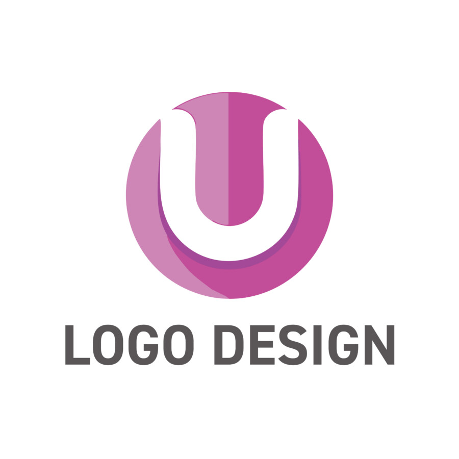 あなた(U)に寄り添う温かさを表現した、円形ロゴデザイン