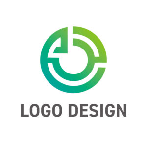 頭文字EとCを想起させる、迷路のような円形ロゴデザイン
