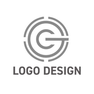 ターゲットスコープを思わせる、アルファベットGのロゴデザイン