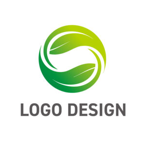 自然との調和を円で描く、生命力あふれるロゴデザイン