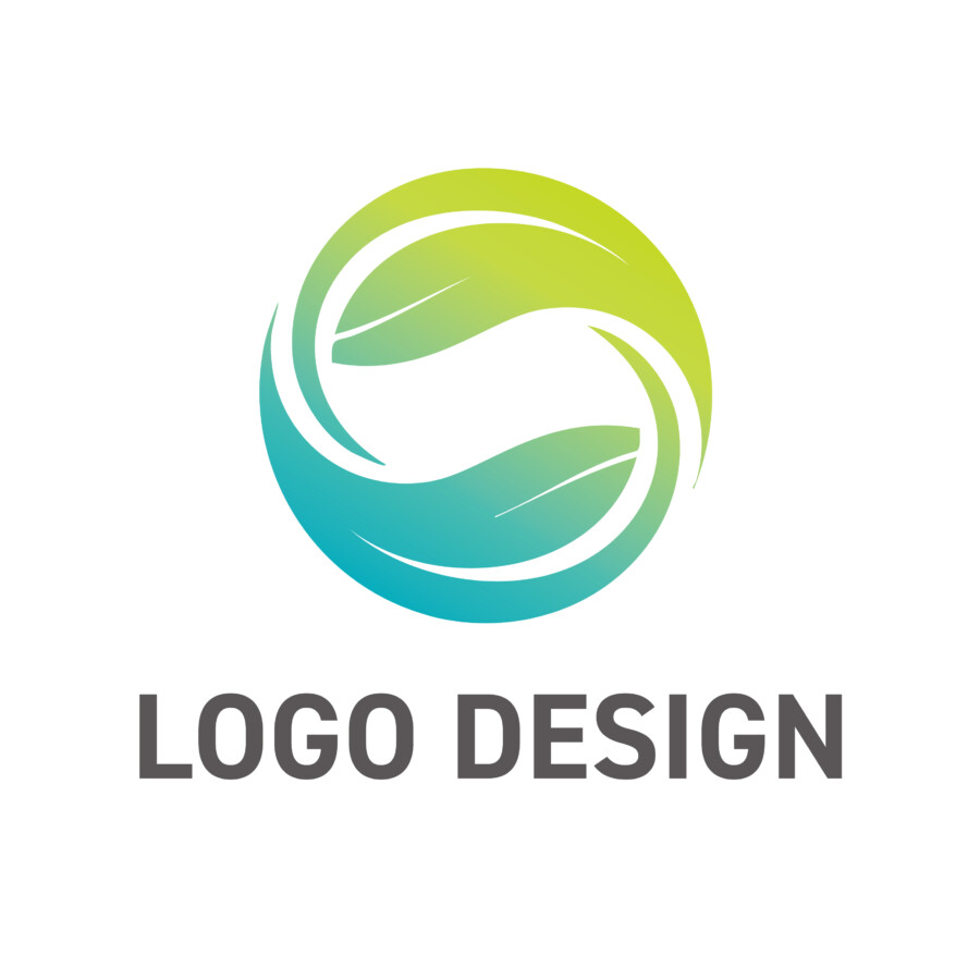 自然との調和を円で描く、生命力あふれるロゴデザイン