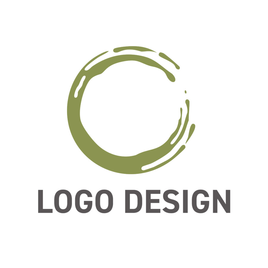 禅の心を描く一筆書き、静寂と品格をまとうロゴデザイン