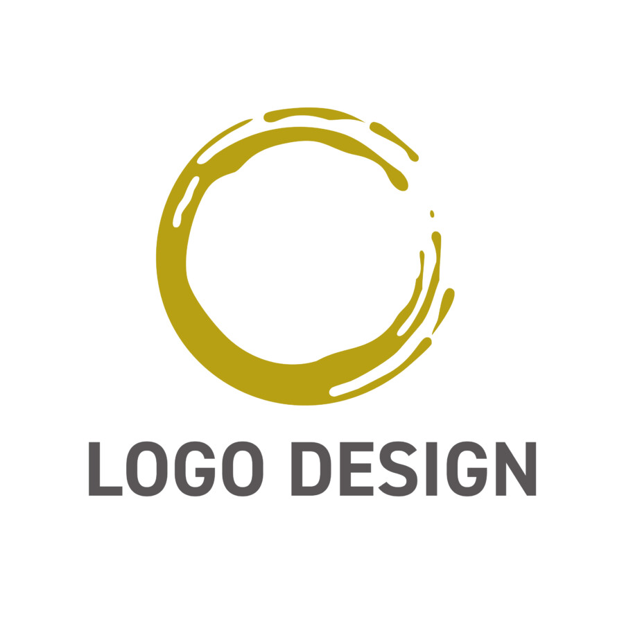 禅の心を描く一筆書き、静寂と品格をまとうロゴデザイン