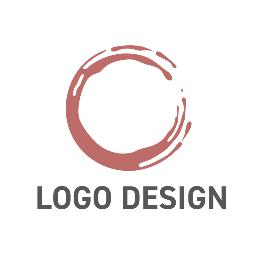 禅の心を描く一筆書き、静寂と品格をまとうロゴデザイン