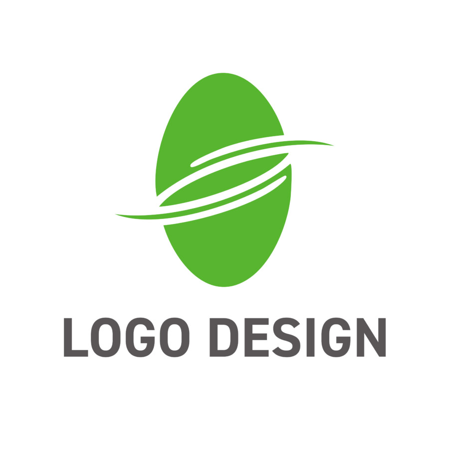 未来への活力が巡る、健康と革新をイメージさせるロゴデザイン