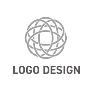複雑な世界を繋ぐ知性、グローバルネットワークを象徴するロゴデザイン