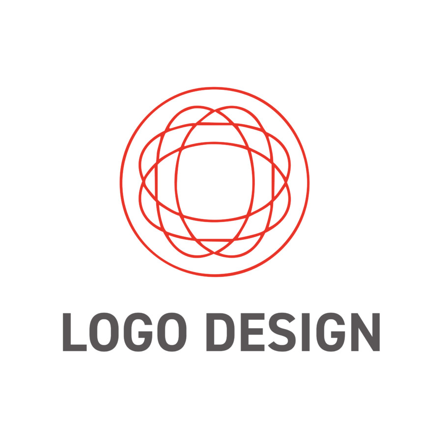 科学と技術の核心を探求する、知的で精密なロゴデザイン