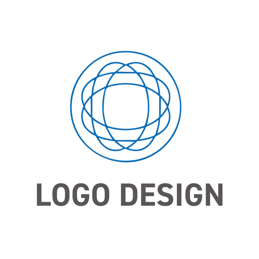 科学と技術の核心を探求する、知的で精密なロゴデザイン