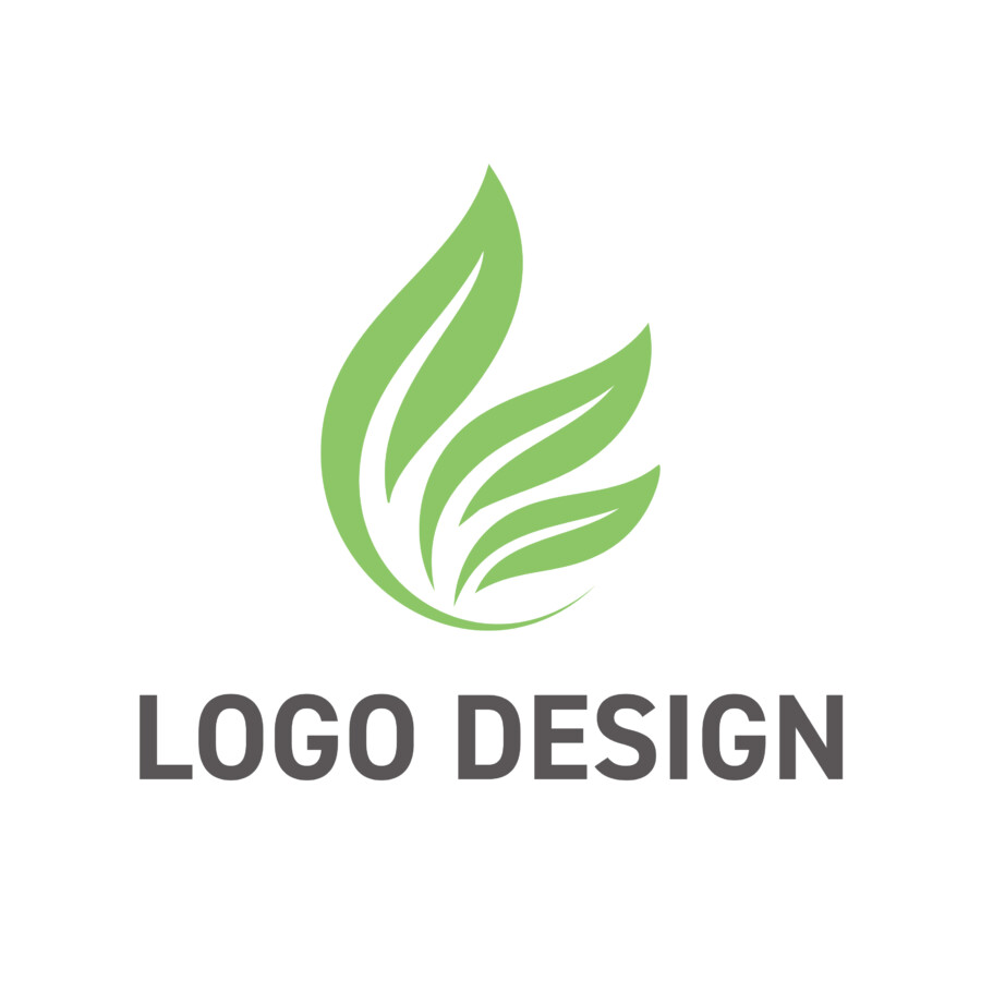 しなやかな曲線で成長の勢いを描いたロゴデザイン