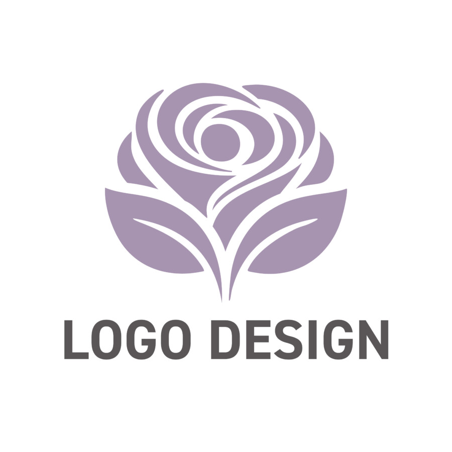 気品ある美しさを咲かせる、薔薇のロゴデザイン