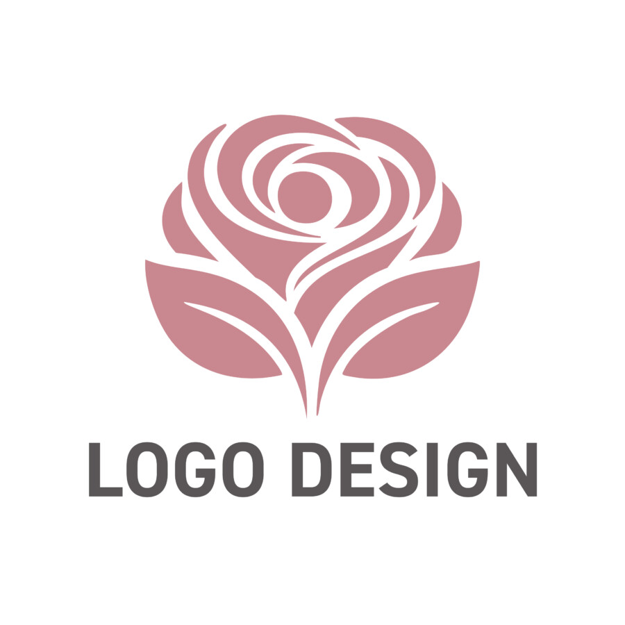 気品ある美しさを咲かせる、薔薇のロゴデザイン