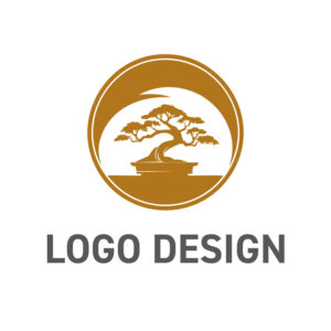 伝統と熟練の技が息づく、盆栽のロゴデザイン