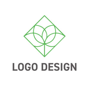 静かな調和を感じさせる、ラインアートのロゴデザイン