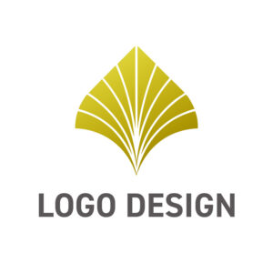 気品と生命力が広がる、イチョウの葉のロゴデザイン