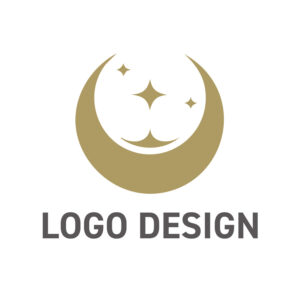 月と星のきらめきが導く、特別な体験を約束するロゴデザイン
