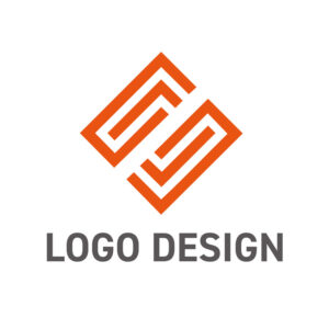 二つの力の結合を象徴する、インテリジェントなリンクシステムロゴデザイン