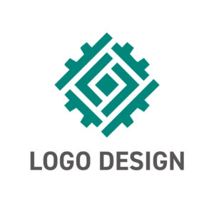 緻密な連携と堅牢な構造を象徴する、テクニカル・ノット・ロゴデザイン