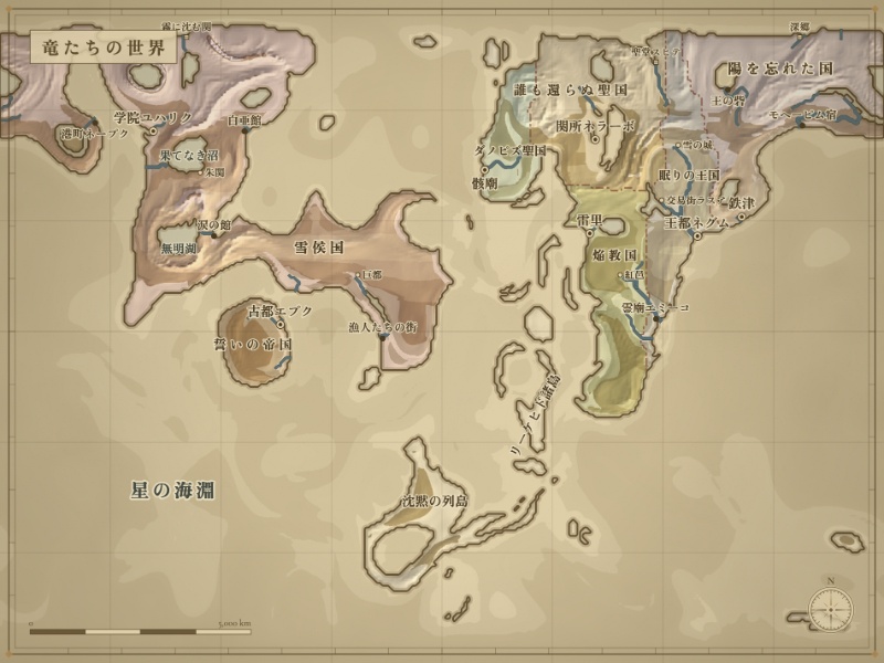 羊皮紙様式の地図