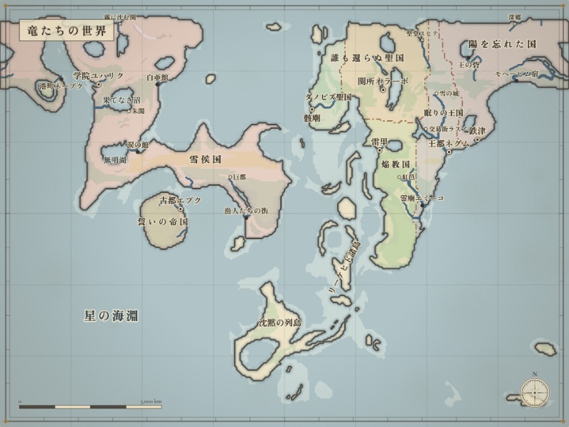 絵地図様式の地図